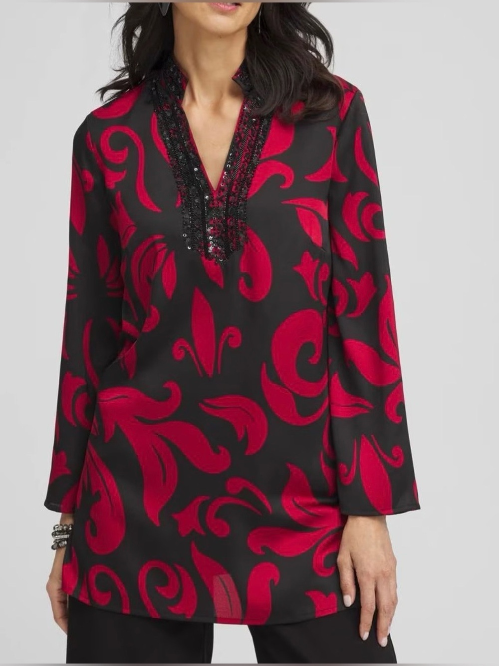 Embellished Neck Kurta Top |
CHICOS